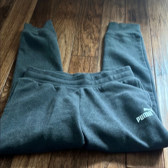 Puma Gray Jogger Track Pants with Tapered Legs - Picture 1 of 2